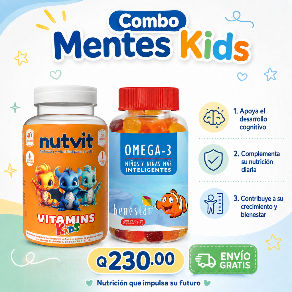 COMBO MENTES KIDS--OMEGA 3 KIDS - MULTI KIDS